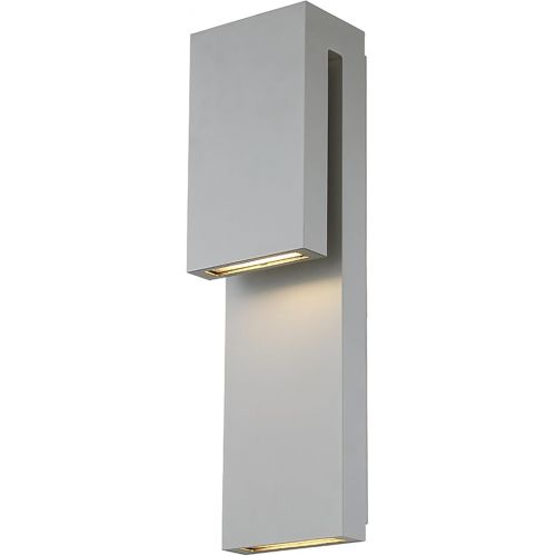  Modern Forms Double Down LED Indoor or Outdoor Wall Light 3000K in Graphite