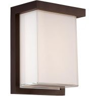 Modern Forms Ledge 8in LED Indoor or Outdoor Wall Light 3000K in Bronze