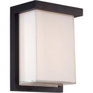 Modern Forms Ledge 8in LED Indoor or Outdoor Wall Light 2700K in Black