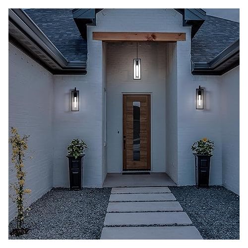  Modern Forms Cambridge 25in LED Indoor or Outdoor Wall Light 3000K in Black