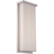 Modern Forms Ledge 20in LED Indoor or Outdoor Wall Light 2700K in Brushed Aluminum