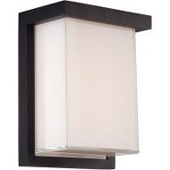 Modern Forms Ledge 8in LED Indoor or Outdoor Wall Light 3000K Warm White Color Temperature in Black