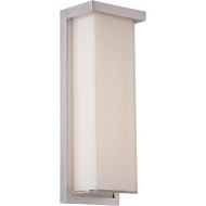 Modern Forms Ledge 14in LED Indoor or Outdoor Wall Light 3000K in Brushed Aluminum