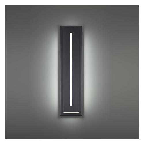  Modern Forms Midnight 26in LED Indoor or Outdoor Wall Light 3-CCT Color Temperature Adjustable 3000K-3500K-4000K Set to 3500K in Black