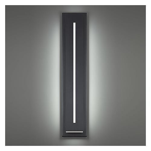  Modern Forms Midnight 36in LED Indoor or Outdoor Wall Light 3-CCT Color Temperature Adjustable 3000K-3500K-4000K Set to 4000K in Black