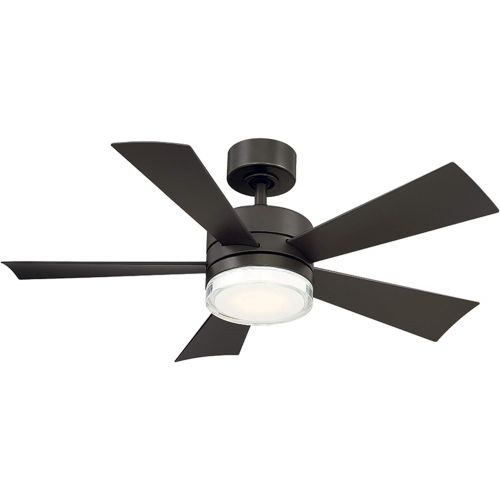  [아마존베스트]Modern Forms Wynd Indoor/Outdoor 5-Blade Smart Ceiling Fan 42in Bronze with 2700K LED Light Kit and Wall Control works with iOS/Android, Alexa, Google Assistant, Samsung SmartThings, and Ecobee