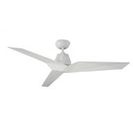 Modern Forms FR-W1810-60-GW Vortex 60 Three Blade IndoorOutdoor Smart Fan with 6-Speed DC Motor and LED Light in Gloss White. With IOSAndroid App
