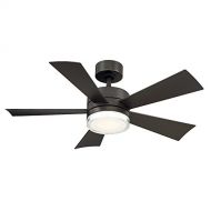 Modern Forms FR-W1801-42L-BZ Wynd 42 Five Blade IndoorOutdoor Smart Fan with Six Speed DC Motor and LED Light kit in Bronze. With IOSAndroid App