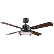 Modern Forms FR-W1818-56L-OB/DW Nautilus 56 Four Blade Indoor/Outdoor Smart Fan with DC Motor, LED Light kit, Oil Rubbed Bronze. With IOS/Android App