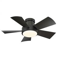 Modern Forms FH-W1802-38L-BZ Vox 38 Five Blade IndoorOutdoor Smart Fan with Six Speed DC Motor and LED Light in Bronze Finish. With IOSAndroid App