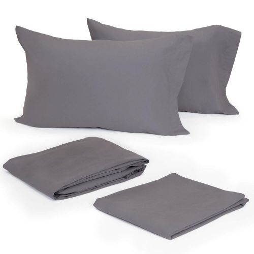  Modern Living T300 Solid Sheet Set, Twin, Graphite, 3 Piece