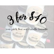 ModernForestry 8oz Candle Bundle, Soy Candles Handmade, Mindfulness Gift, Love Live Sunshine, Gratitude Jar, Mason Candle, Wholesale Sampler.