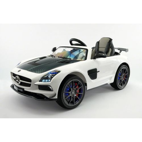  Moderno Kids Mercedes SLS AMG Final Edition 12V Kids Ride-On Car with Parental Remote - White