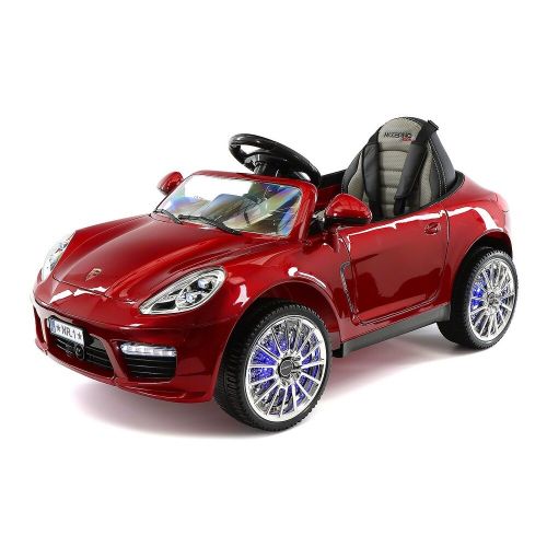  Moderno Kids Kiddie Roadster 12V Kids Electric Ride-On Car with RC Parental Remote - Cherry Red