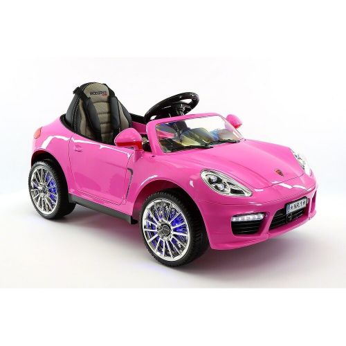  Moderno Kids Kiddie Roadster 12V Kids Electric Ride-On Car with RC Parental Remote - Pink