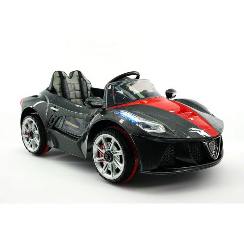  Moderno Kids Spider GT Kids 12V Ride-On Car with RC Parental Remote | Carbon Black