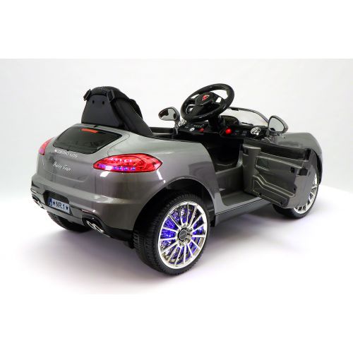  Moderno Kids Kiddie Roadster 12V Kids Electric Ride-On Car with RC Parental Remote | Gray Metallic