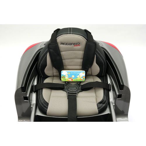  Moderno Kids Kiddie Roadster 12V Kids Electric Ride-On Car with RC Parental Remote | Gray Metallic