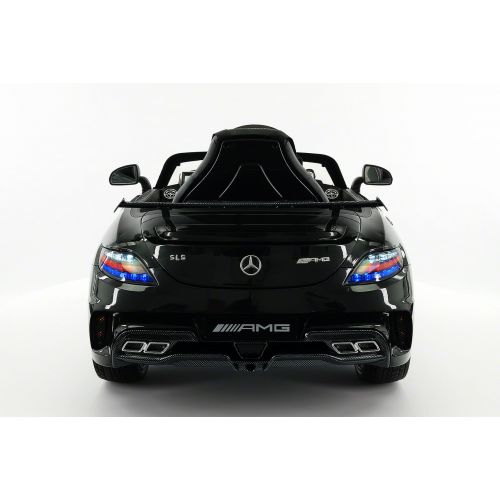  Moderno Kids Mercedes SLS AMG Final Edition 12V Kids Ride-On Car with Parental Remote | Black Metallic