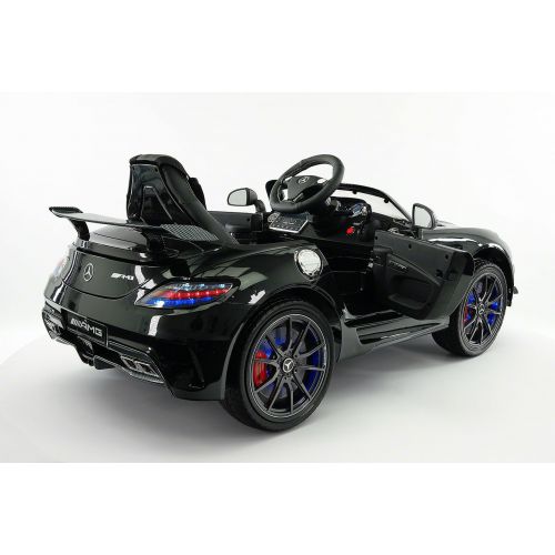  Moderno Kids Mercedes SLS AMG Final Edition 12V Kids Ride-On Car with Parental Remote | Black Metallic