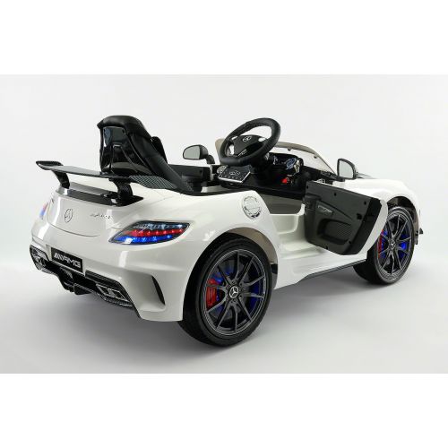  Moderno Kids Mercedes SLS AMG Final Edition 12V Kids Ride-On Car with Parental Remote | White