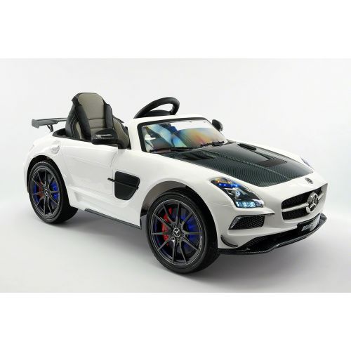  Moderno Kids Mercedes SLS AMG Final Edition 12V Kids Ride-On Car with Parental Remote | White