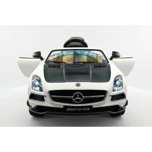  Moderno Kids Mercedes SLS AMG Final Edition 12V Kids Ride-On Car with Parental Remote | White