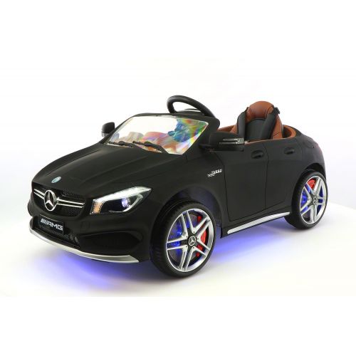  Moderno Kids Mercedes CLA45 12V Kids Ride-On Car with RC Parental Remote | Matt Black