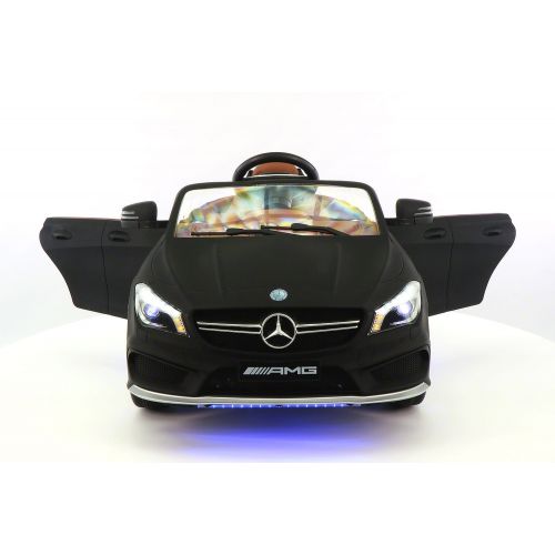  Moderno Kids Mercedes CLA45 12V Kids Ride-On Car with RC Parental Remote | Matt Black