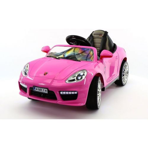  Moderno Kids 2017 BOKSTER 12V KIDS ELECTRIC KIDS RIDE-ON CAR WITH RC PARENTAL REMOTE, LED WHEELS, 5 POINT SAFETY HARNESS | PINK