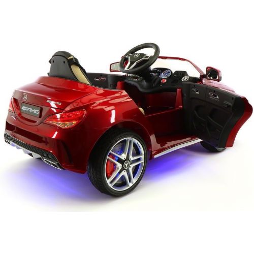  Moderno Kids 2018 12V Mercedes CLA45 Electric Powered Battery Operated LED Wheels Kids Ride on Toy Car with Parental Remote Control (Cherry Red)