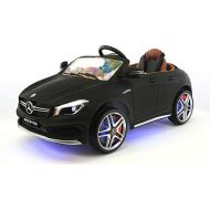 Moderno Kids 2018 12V Mercedes CLA45 Electric Powered Battery Operated LED Wheels Kids Ride on Toy Car with Parental Remote Control (Matte Black)