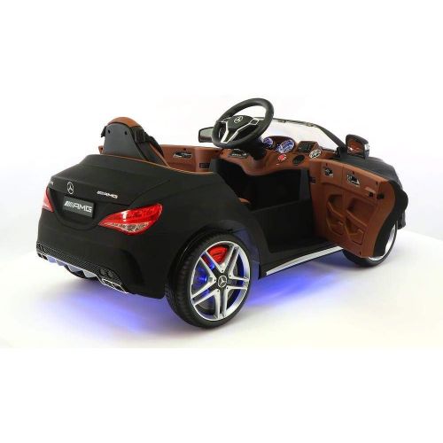  Moderno Kids 2018 12V Mercedes CLA45 Electric Powered Battery Operated LED Wheels Kids Ride on Toy Car with Parental Remote Control (Matte Black)