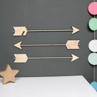 /Modocreative Wooden Arrow Wall Decoration | Wall Art | Arrow Wall Art | Bedroom Signs | Laser Cut Plywood | Nursery Decoration |