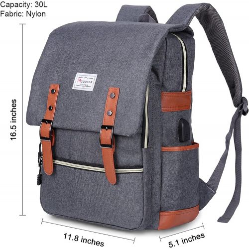  [아마존베스트]Modoker Vintage Laptop Backpack for Women Men,School College Backpack