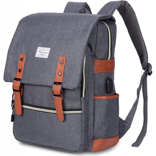  [아마존베스트]Modoker Vintage Laptop Backpack for Women Men,School College Backpack