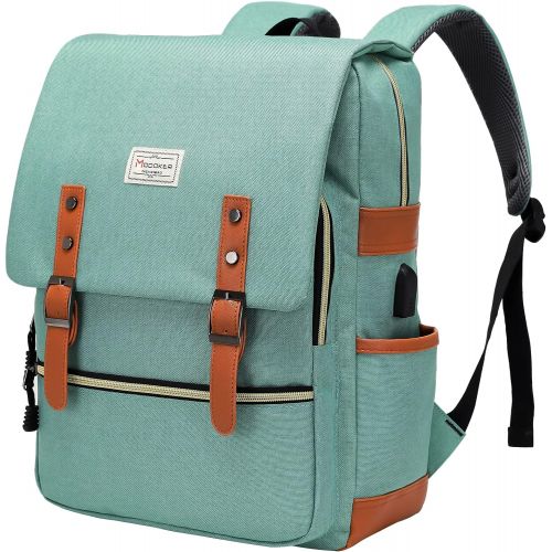  [아마존베스트]Modoker Vintage Laptop Backpack for Women Men,School College Backpack