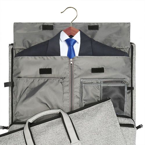  Convertible Garment Bag with Shoulder Strap, Modoker Carry on Garment Duffel Bag for Men Women - 2 in 1 Hanging Suitcase Suit Travel Bags