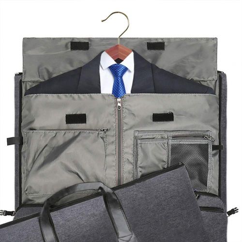  Convertible Garment Bag with Shoulder Strap, Modoker Carry on Garment Duffel Bag for Men Women - 2 in 1 Hanging Suitcase Suit Travel Bags