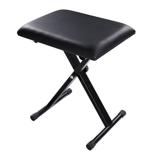  Modrine Adjustable Piano Padded Keyboard Bench,Heavy Duty Deluxe Padding Seat PianoKey board Leather Stand with Rubber Feet