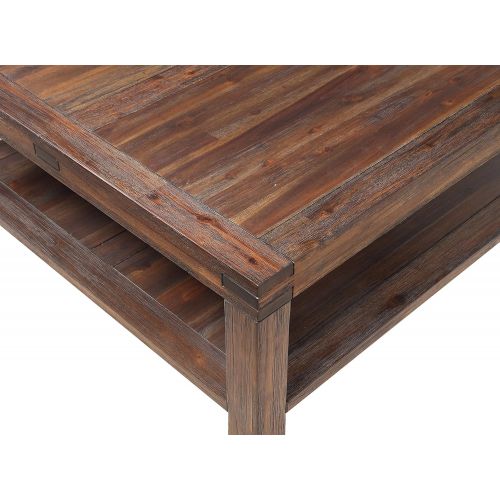  Modus Furniture 3F4121 Meadow Coffee Table, Brick Brown