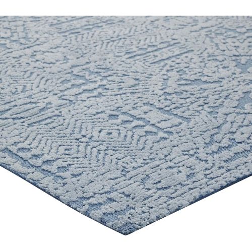  Modway R-1018A-810 Javiera Contemporary Moroccan Area Rug, 8X10, Ivory Light Blue