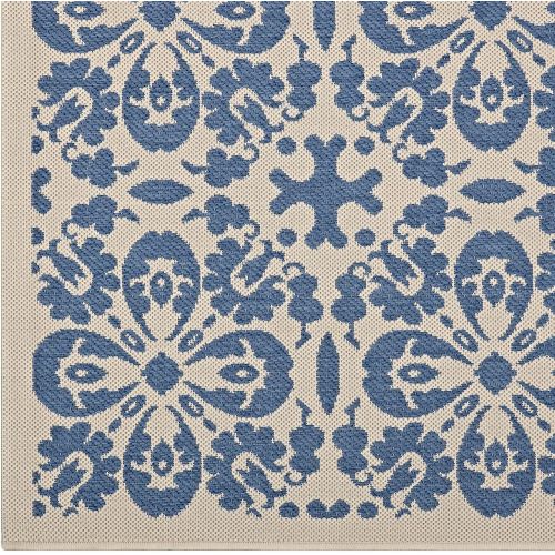  Modway R-1142C-810 Ariana Area Rug, 8X10, Blue and Beige