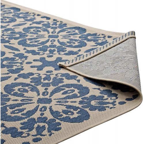  Modway R-1142C-810 Ariana Area Rug, 8X10, Blue and Beige