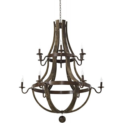  Modway Trebuchet Chandelier, Brown