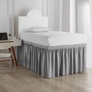 Modway DormCo Bed Skirt Twin XL (3 Panel Set) - Alloy