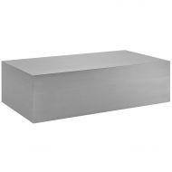 Modway Cast Stainless Steel Coffee Table, Silver