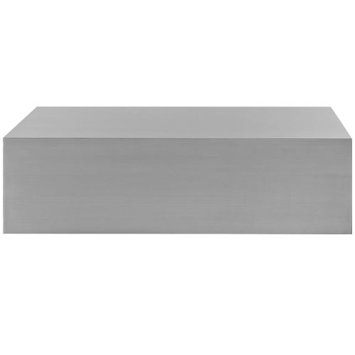  Modway Cast Stainless Steel Coffee Table, Silver
