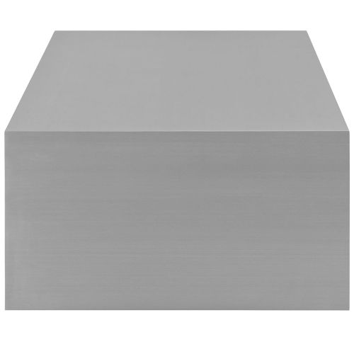  Modway Cast Stainless Steel Coffee Table, Silver