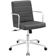 Modway Cavalier Mid Back Office Chair, Gray